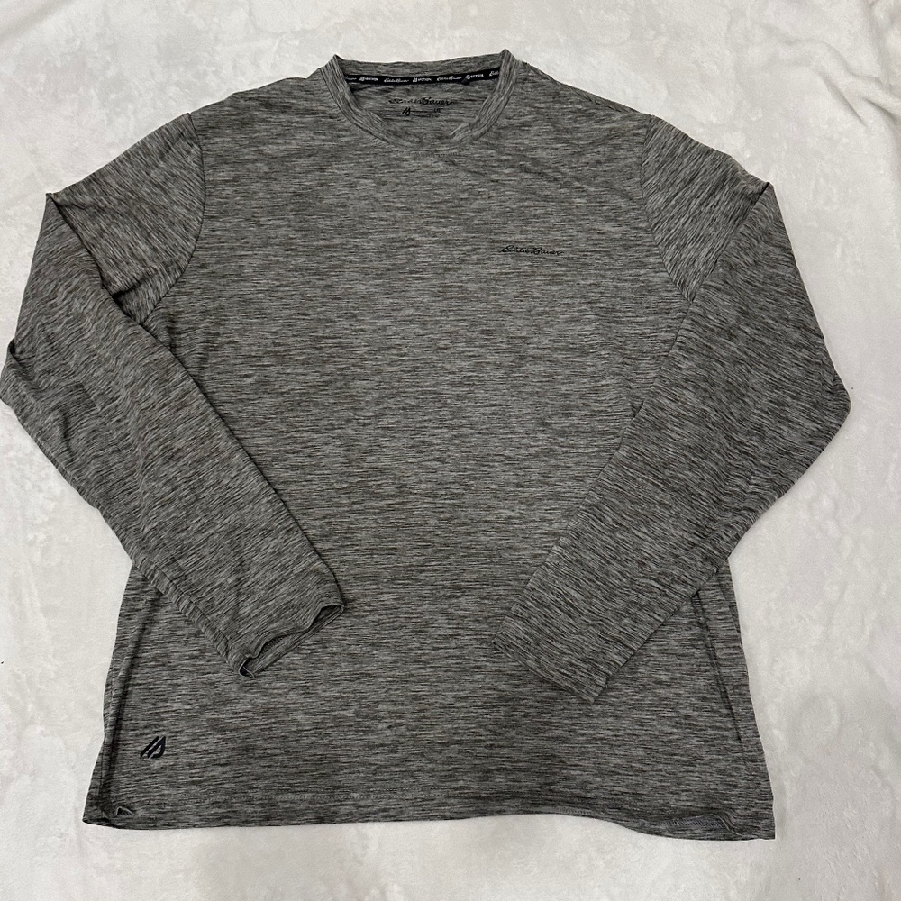EDDIE BAUER MENS MOTION DRI FIT LONG SLEEVED SHIRT SIZE LARGE